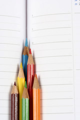 Color pencil and agenda