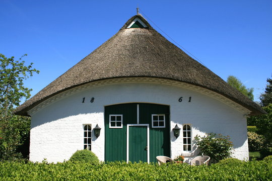 Haus, Fischerdorf, Kopperby Arnis, Schleswig-Holstein