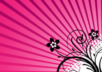pink background ornament