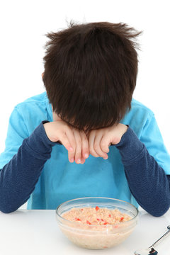 Boy Eating Oatmeal