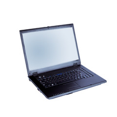 Laptop isolated over white background