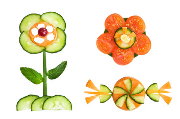 flower from vegetables