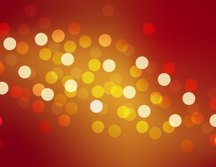 bokeh red
