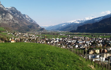 Fototapeta na wymiar walenstadt...suisse