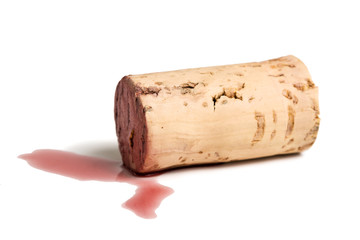 red wine cork lying in a puddle © eyewave