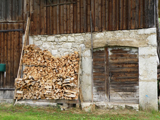 1726 - Façade de ferme en Chartreuse (Alpes)