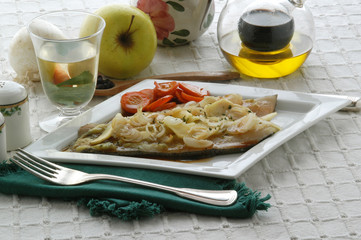 Filetto di trota alle cipolle e mele - Secondi di pesce - Friuli