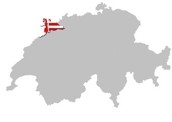 Kanton Jura auf Schweiz