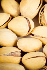 Background of close-up of fried salted peanuts