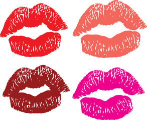Kissing lip icons