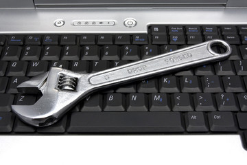 Wrench on Computer