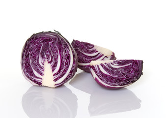 Fototapeta premium Sliced Red Cabbage
