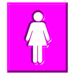 3D Female Sign