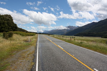 Naklejka premium Empty Road