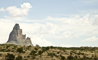 Shiprock mountain in north western New Mexico