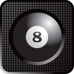 Eight ball web button