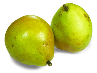 Two Pear Isolated on White Background