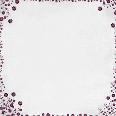 fond blanc fleurs bordeau