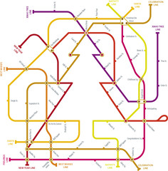 christmas subway map
