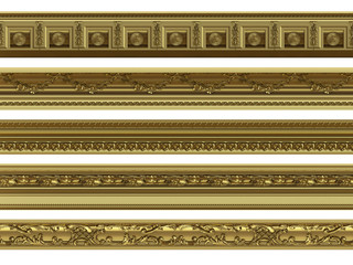 isolated gold ornaments © Roman King