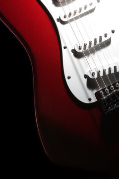 Red guitar
