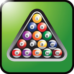 Billiard ball icon