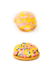 Cup cake isolated on the white background