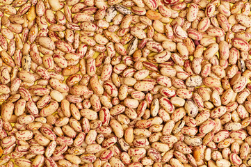 Bunch of beans arranged as a background