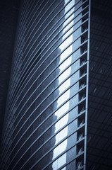 windows of office buildings