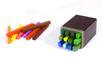 Coloured crayon