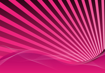 pink abstract background with rays