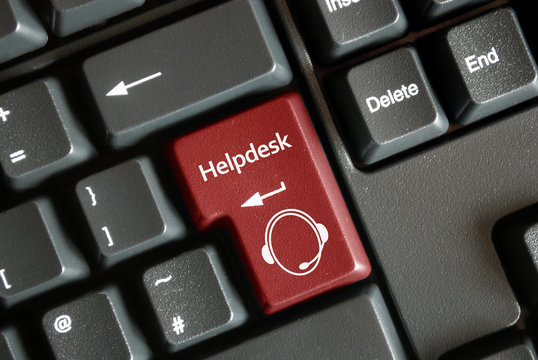 "Helpdesk" key on keyboard