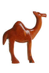 Fototapeta na wymiar Wooden camel - souvenir from Africa