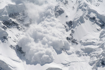 snow avalanche.. - obrazy, fototapety, plakaty