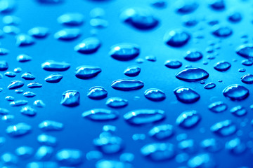 blue waterdrops