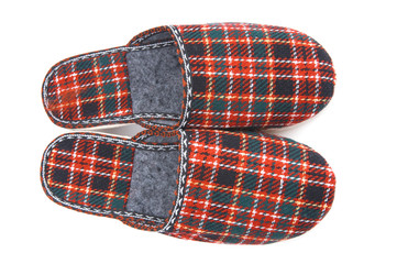 slippers on white