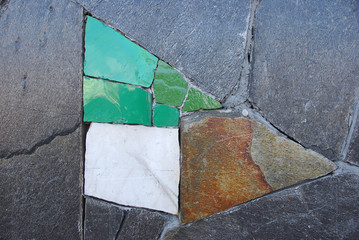 Mosaic wall