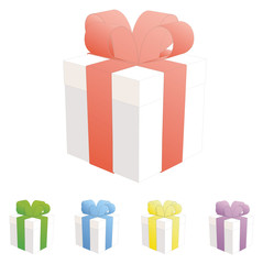 Vector gift box set