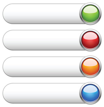 Internet shiny buttons. Vector illustration.