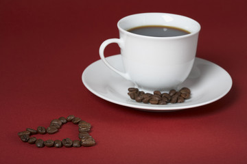Roter Kaffeegenuss