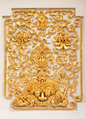 Giant  in traditional Thai style molding art