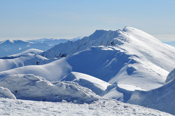 Naklejka premium Schnee horizont