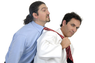 Businessman in trouble