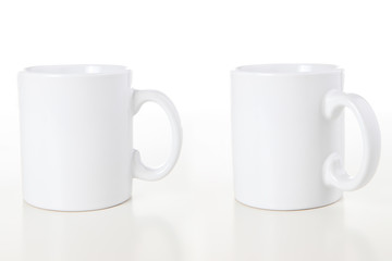 Mugs on White