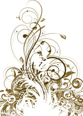 Floral abstraction for design.