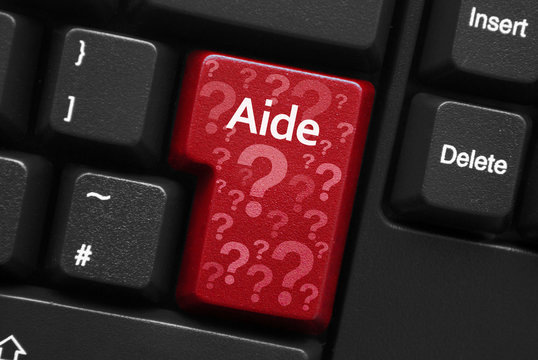 "Aide" key on keyboard (French)