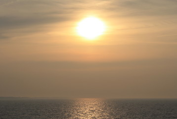 Sonnenuntergang Rødby-Puttgarden