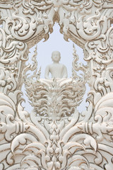Fototapeta na wymiar Buddha image in Wat Rong Khun, Chiang Rai, Thailand