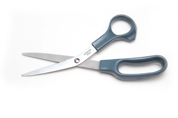 Scissors isolated on a white studio background.