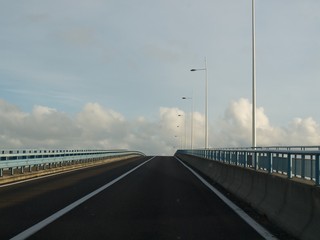 Fototapeta na wymiar Pont de Noirmoutier